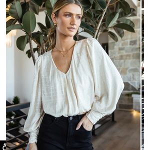 Bohme Riley Cropped Blouse - Blu Pepper